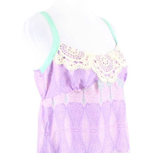 Feather Bone purple silk dress S - Picture 4 of 8